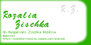 rozalia zischka business card